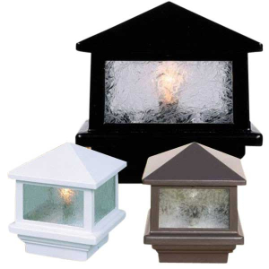 Aurora Deck Lights Sirius Pyramid Post Cap Light