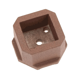 Dekor Square Aluminum Baluster Screw-In End Cap Connectors