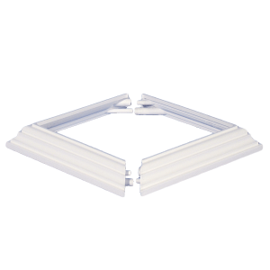 Square Two Piece PVC Post Skirt