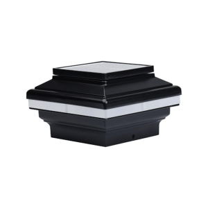 Zena Solar Post Cap Light by Aurora - Black