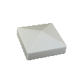4" Pyramid Post Cap with Solar Collector - Cap