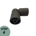 Prova 0 - 90 Degrees White Adjustable Elbow