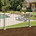 Fortress Al13 Plus Colonial Flat Accent Top Rails Installed