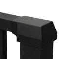 ALX Contemporary Continuous Top Rail End Bracket - Installed