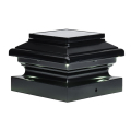 Aries LED Solar Post Cap - Black - 5"