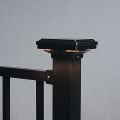Mini Neptune LED Post Cap Light  - 2" Black - On