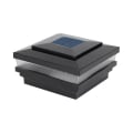 Designer Island Solar Post Cap - Hammertone Black