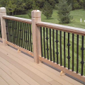 Dekor Square Aluminum Double Casey Collar Balusters Installed