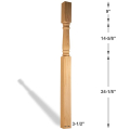 Colonial Newel - Dimensions