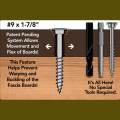 Screw Products Composite Fascia Screws Features