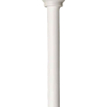 Deckorators Clubhouse Round Aluminum Balusters - Matte White