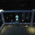 Dekor Lighted Etched Glass Balusters - Palm Installed