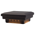 Dekor Flat Post Cap Light - Black