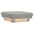 Dekor Flat Post Cap Light - White