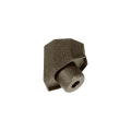 Dekor Round Aluminum Baluster Drilled-In Stair Connectors - Bottom Rail View
