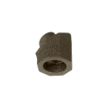 Dekor Round Aluminum Baluster Drilled-In Stair Connectors - Top Rail View