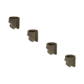 Dekor Round Aluminum Baluster Drilled-In Stair Fittings