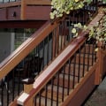 Dekor Round Aluminum Balusters Installed On Stairs