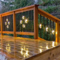 Dekor Round Aluminum Lighted Basket Balusters - Diamond Pattern