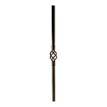 Dekor Round Aluminum Single Basket Baluster