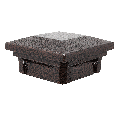 Dekor Savona Flat Pyramid Post Cap - Dark Copper Vein