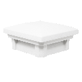 Dekor Savona Flat Pyramid Post Cap - Intrinsic White