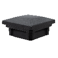 Dekor Savona Flat Pyramid Post Cap - Obsidian Black