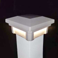 Dekor Savona Post Cap Light - Pearl Shore w/4 Sides Lit