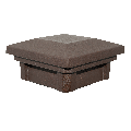 Dekor Savona Flat Pyramid Post Cap - Swarthy Bronze