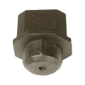 Dekor Square Aluminum Baluster Drilled-In End Cap Connectors - Bottom Rail View