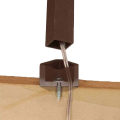 Dekor Square Lighted Baluster Screw-In End Cap Connector Wire Routing
