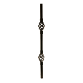 Dekor Square Aluminum Double Basket Baluster