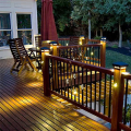 Dekor Square Aluminum Lighted Basket Balusters - Installed