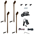 Telescoping LED Landscape Spot Light by Dekor 4 Pack Kit