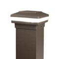 DekPro Effex Glow Ring Flat Top Post Cap Light - Bronze