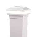 DekPro Effex Glow Ring Flat Top Post Cap Light - White
