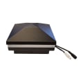 DekPro Effex Halo Glow Ring Pyramid Post Cap Light - Black Top View