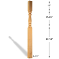 Designer Newel - Dimensions