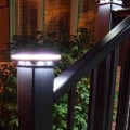 Ornamental Low Voltage Combo Post Cap Light On Stair Rail