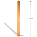 Double V Groove Newel - Dimensions