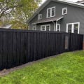EXPERT Stain & Seal Semi-Solid Stain - Black Stained Fence