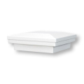 Fortress Accents Flat Pyramid Caps - White