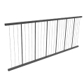 Al13 Home Vertical Cable Rail Straight Panels - Black Sand