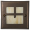Golden Gate Recessed Step Lights - Antique Bronze