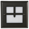 Golden Gate Recessed Step Lights - Black