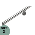 Aluminum 79" long handrail kit by Prova