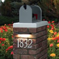Dekor Hardscape & Retaining Wall Light On Mailbox Post
