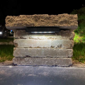 Adjustable Angle Hardscape Light Installed