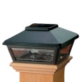 Low Profile Solar Post Light-Black