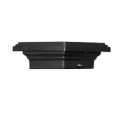 Aurora Mini Flat Top Post Cap - 2-1/2" - Black